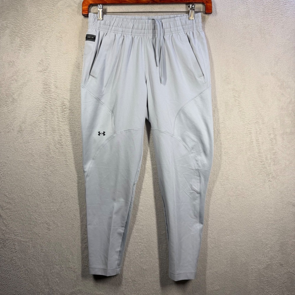 Under Armour Unstoppable Hybrid Pants Women Small Grey Joggers Training Athletic